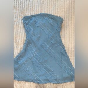 Princess Polly Blue Strapless Dress